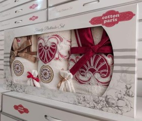 طقم روب حمام 8 قطع دانتيل