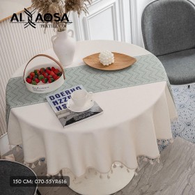 شراشف طاولة دائري