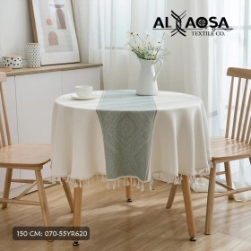 شراشف طاولة دائري