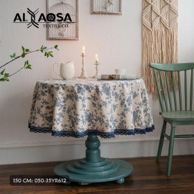شراشف طاولة دائري