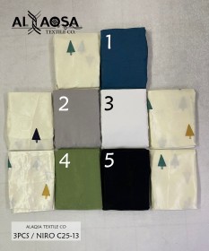 برداية مخمل 3 قطع  Niro-Tree
