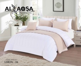 كمفورتر و شرشف مجوز 8 قطع Lisbon