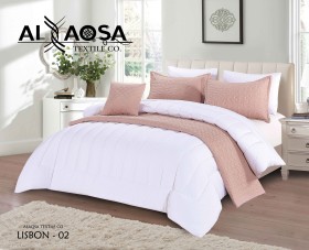 كمفورتر و شرشف مجوز 8 قطع Lisbon